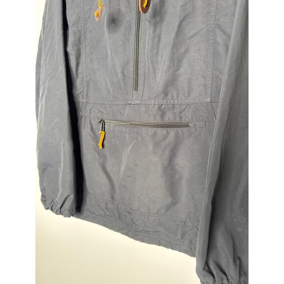 L.L.Bean Men’s Black Nylon Anorak Windbreaker Pullover hooded Jacket Small - Picture 8 of 13